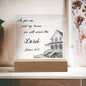 As for Me and My House Acrylic Square Plaque