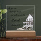 As for Me and My House Acrylic Square Plaque