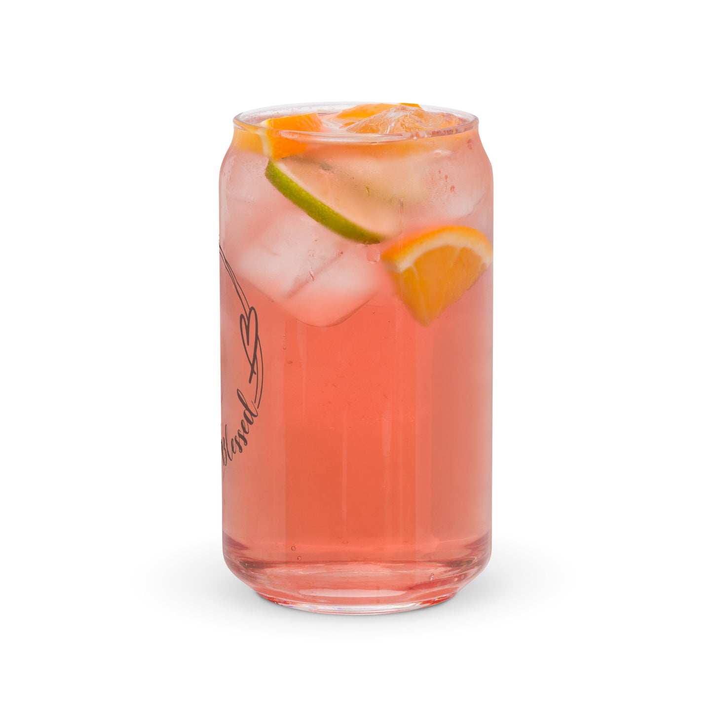 Simply Blessed Can-shaped glass