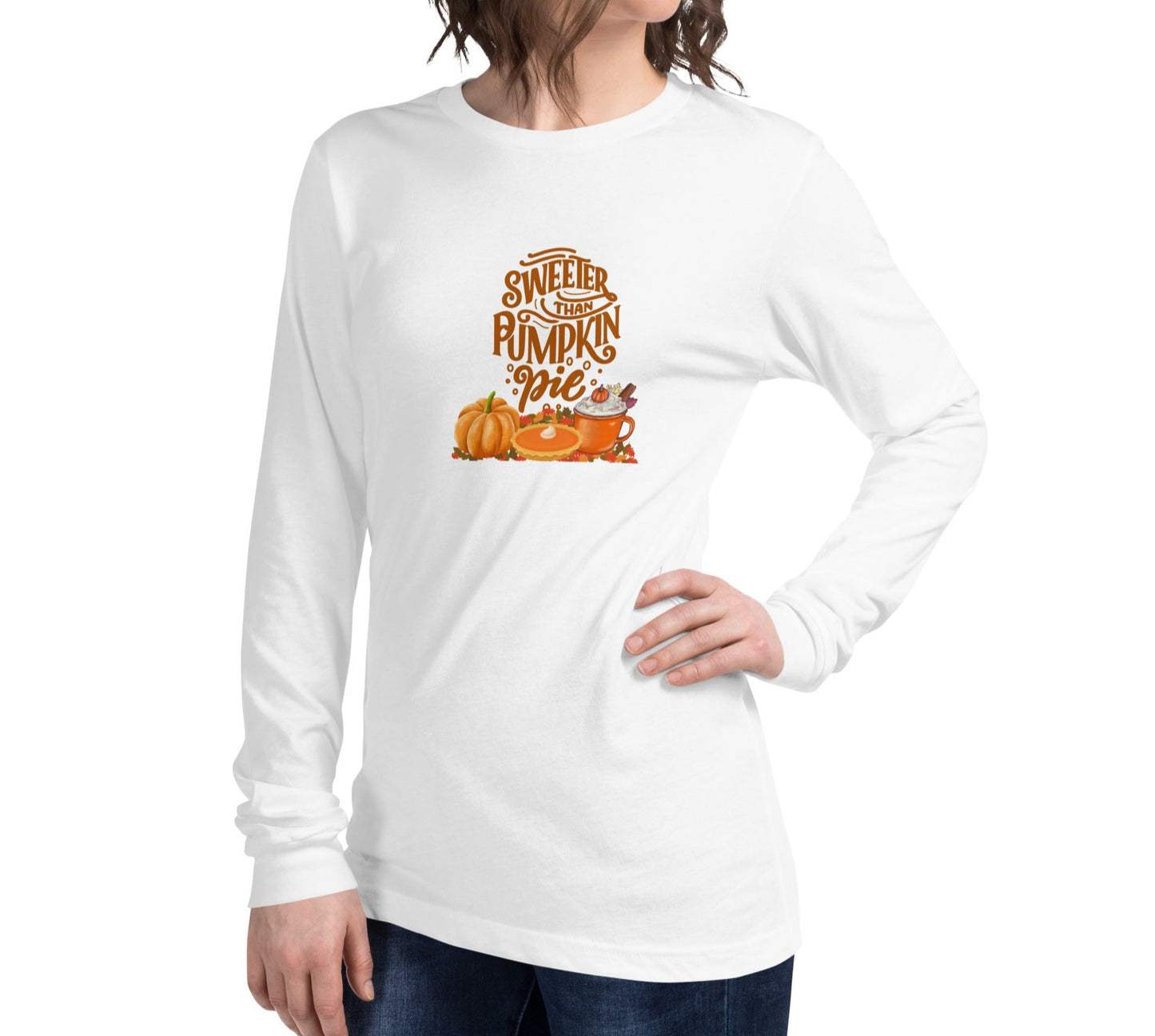 Sweeter Than Pumpkin Pie Unisex Long Sleeve Tee