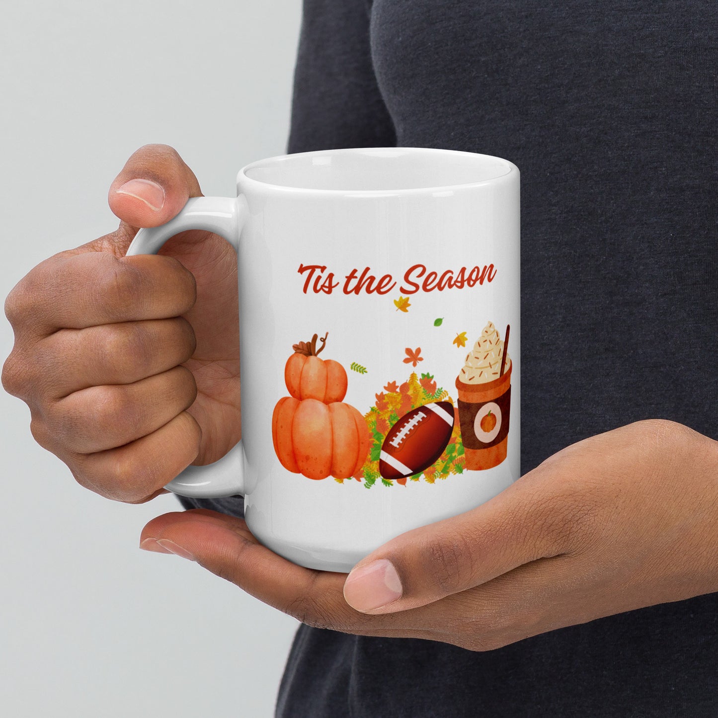 Tis The Season White glossy mug