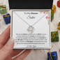 To My Chosen Sister Love Knot Necklace