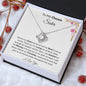 To My Chosen Sister Love Knot Necklace
