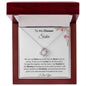To My Chosen Sister Love Knot Necklace