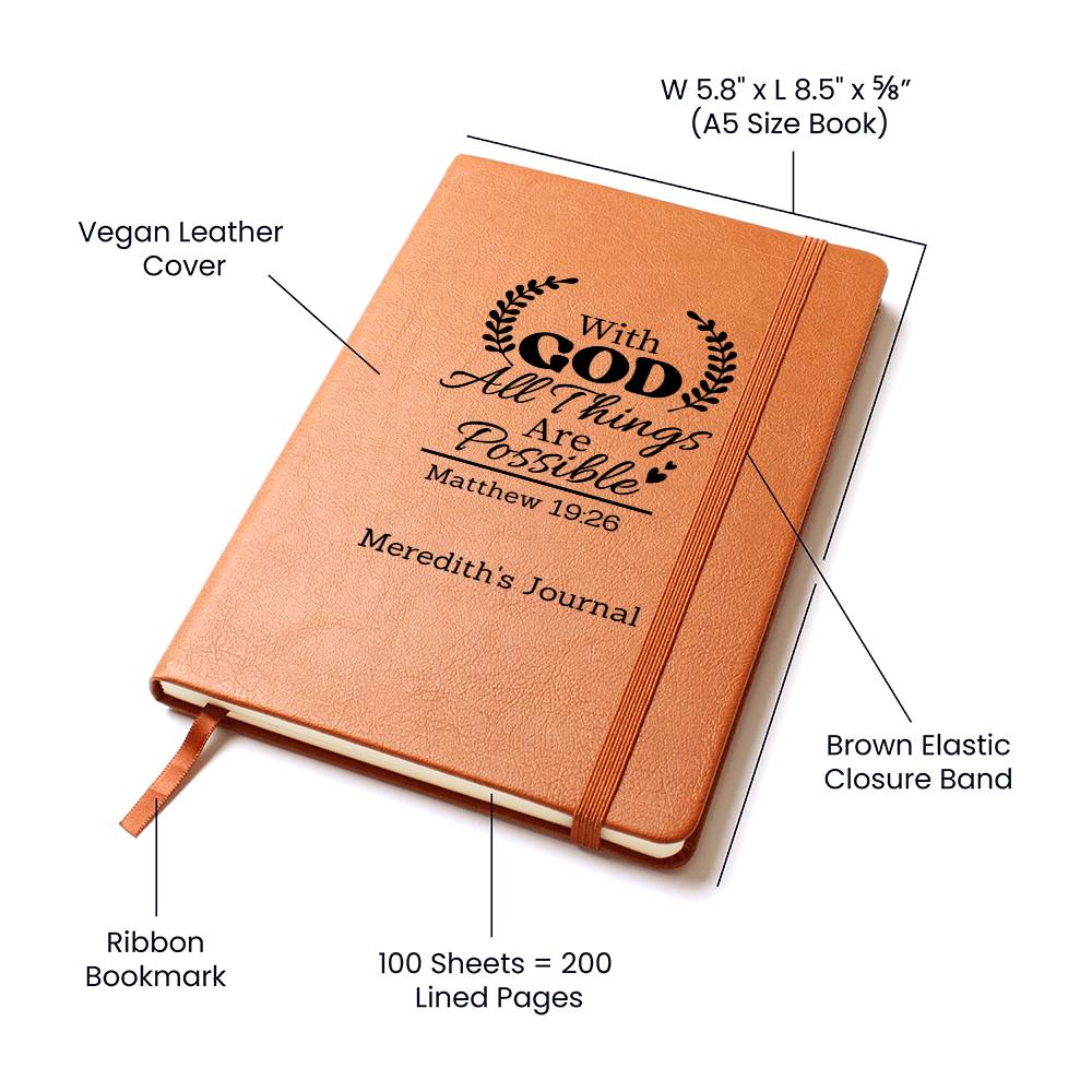 Personalized With God Graphic Journal