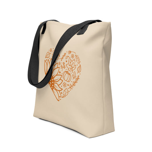 Fall Heart Tote bag