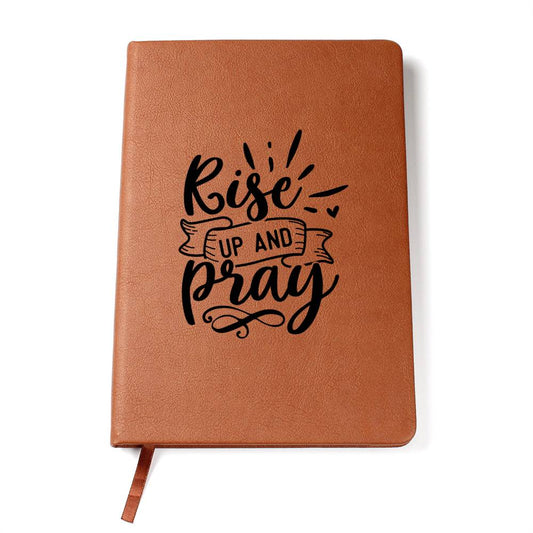 Rise Up and Pray Vegan Leather Graphic Journal