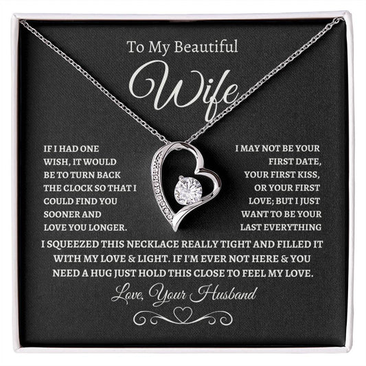 To My Beautiful Wife Forever Love Necklace