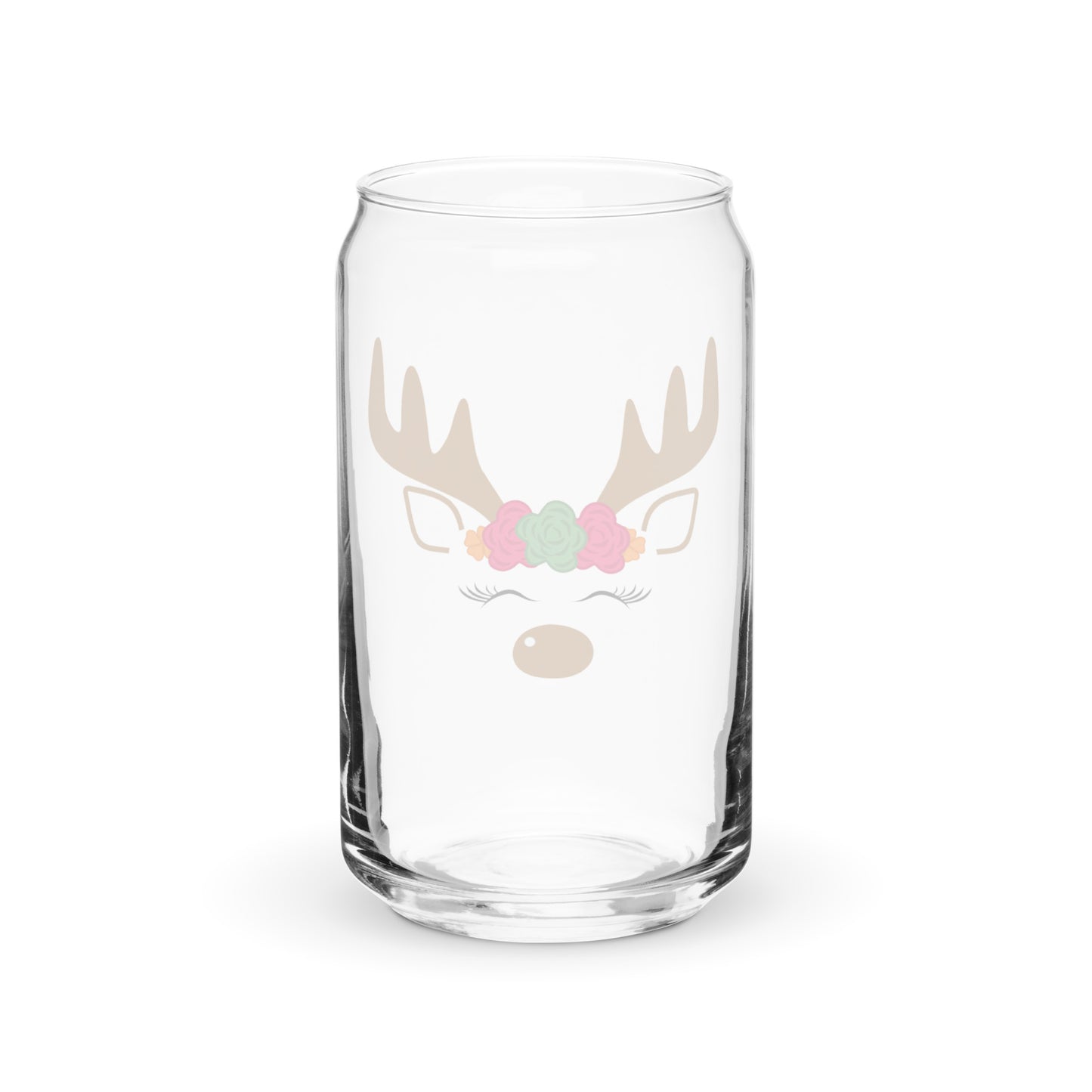 Graceful Gloria Reindeer Can-shaped glass