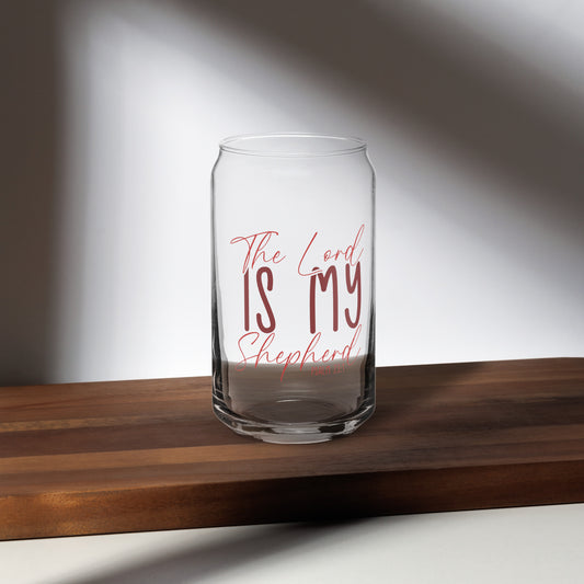 Psalm 23 Can-shaped glass