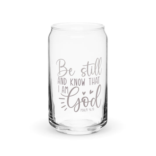 Be Still Can-shaped glass