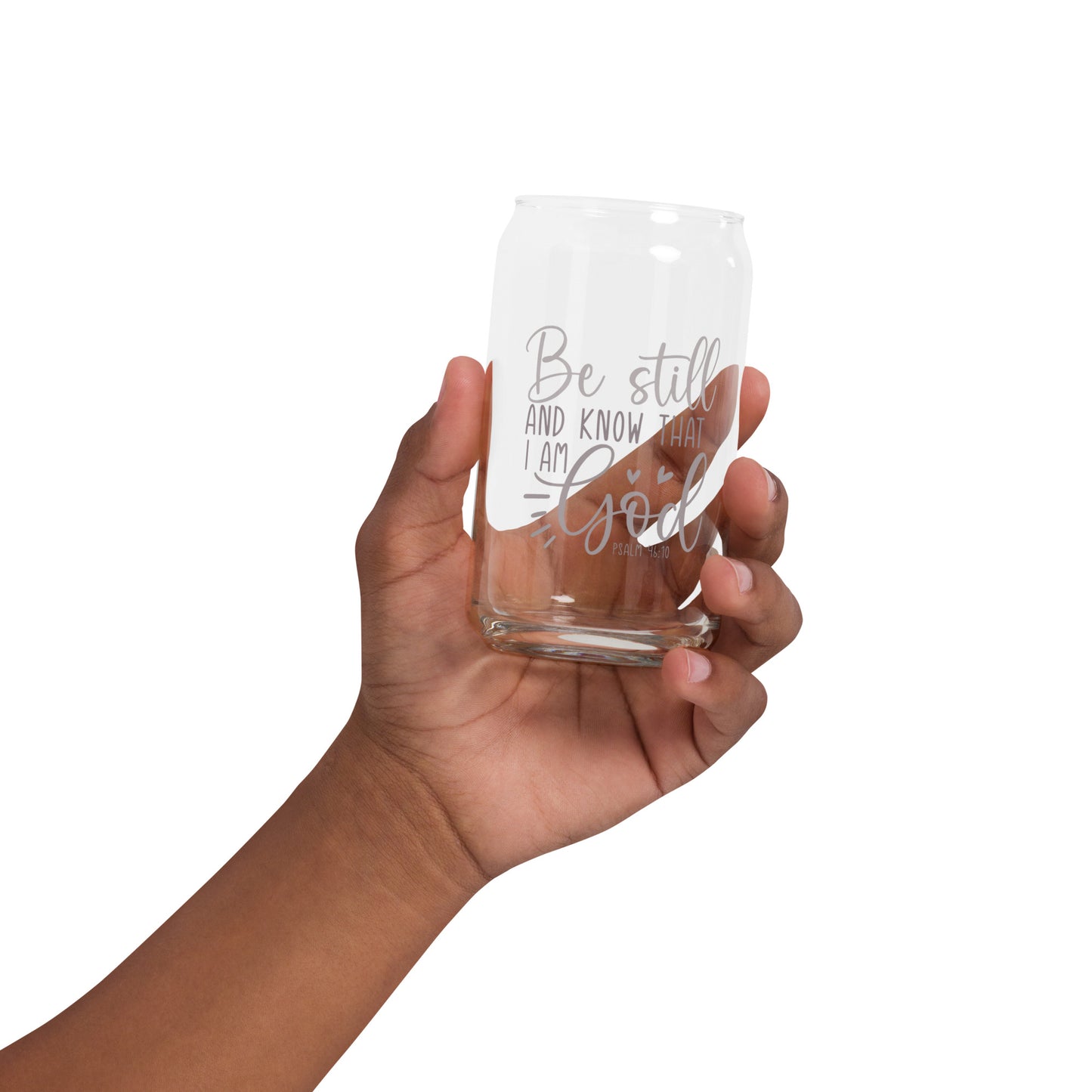 Be Still Can-shaped glass