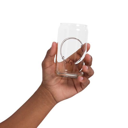 Simply Blessed Can-shaped glass