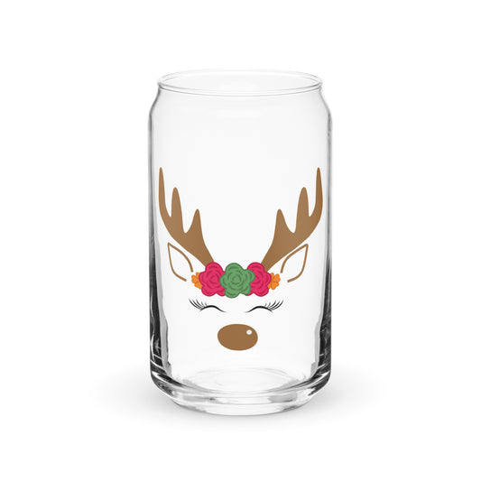 Graceful Gloria Reindeer Can-shaped glass