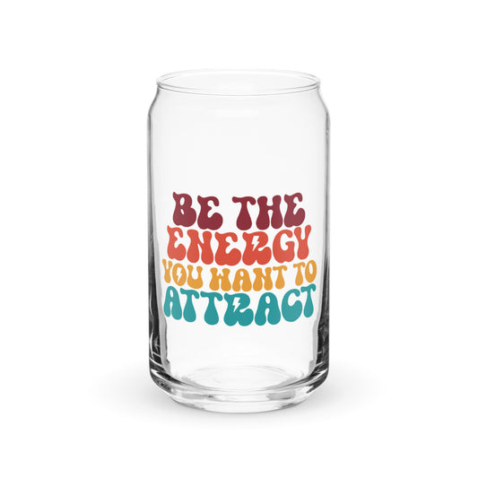 Be the Energy Can-shaped glass