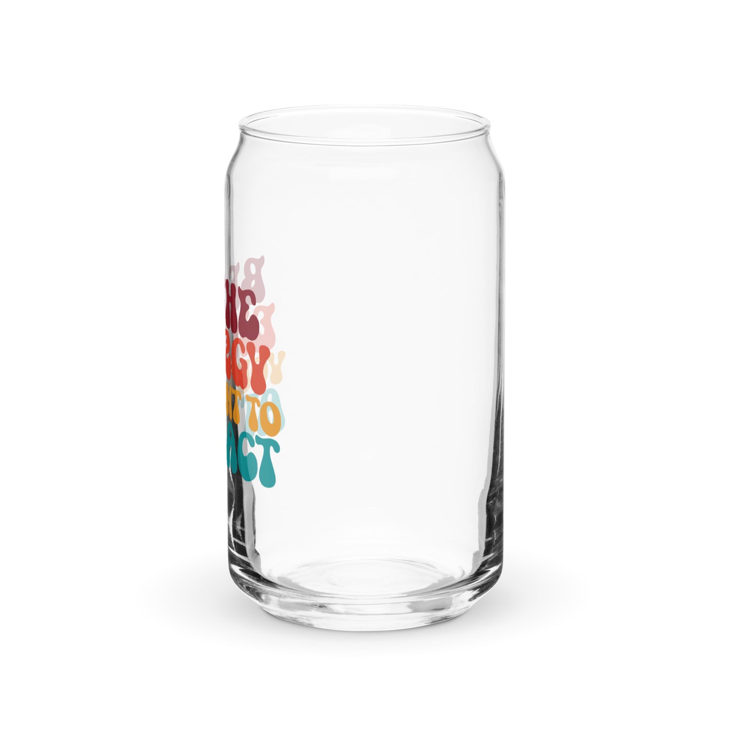 Be the Energy Can-shaped glass