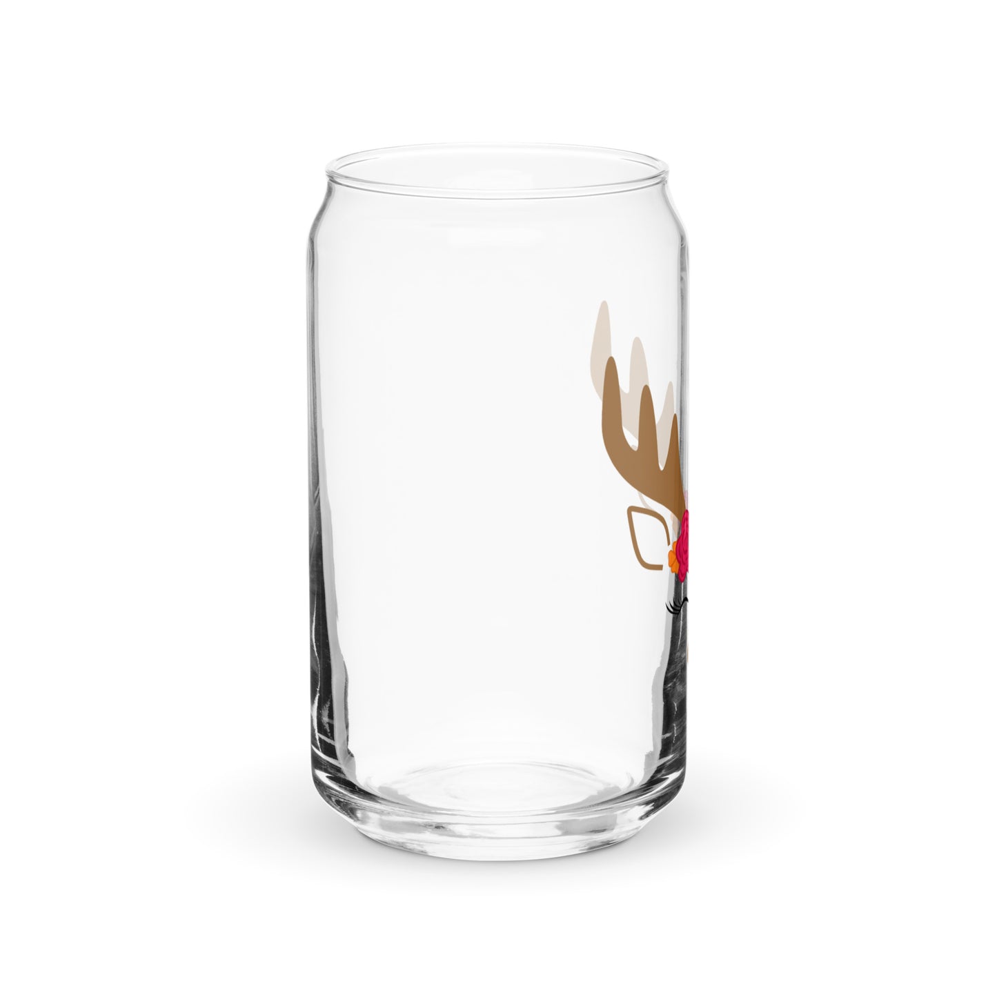 Graceful Gloria Reindeer Can-shaped glass