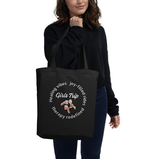 Girls Trip Therapy Redefined Black Eco Tote Bag