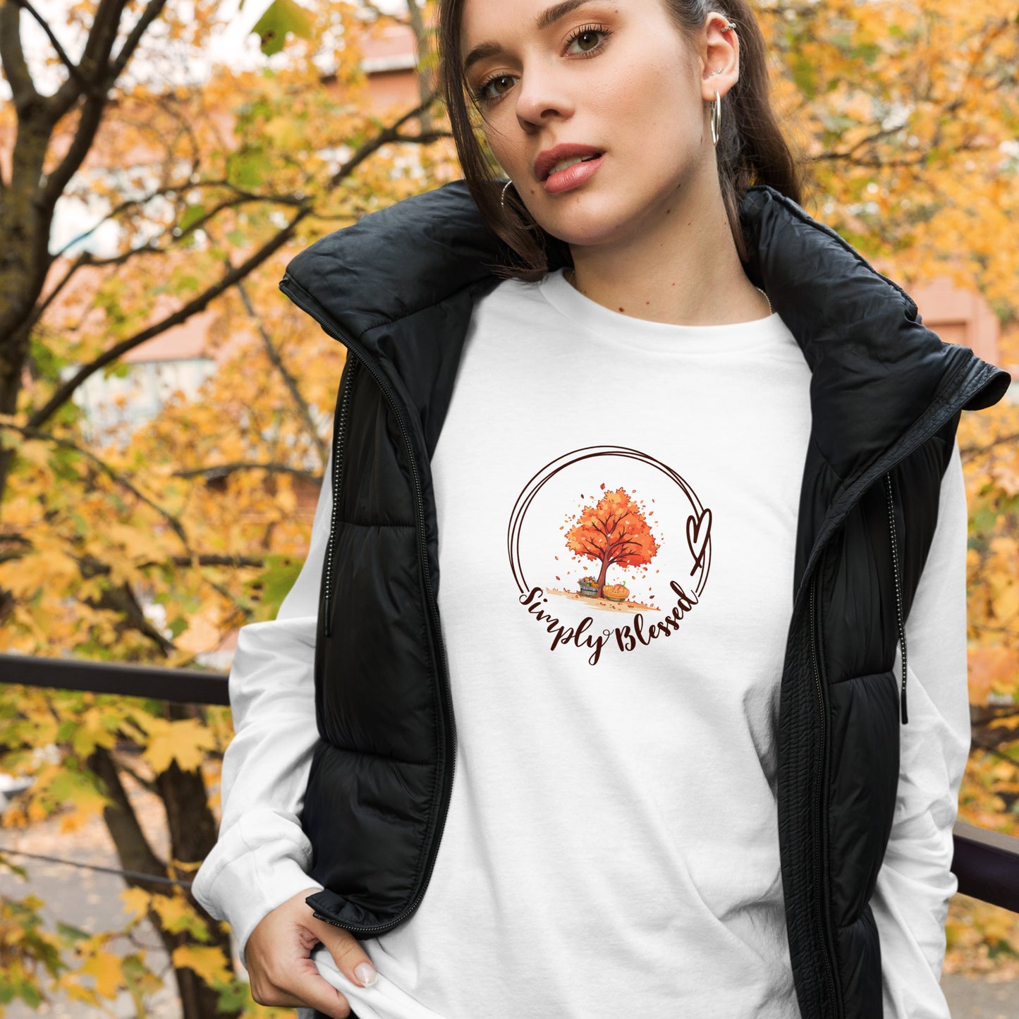 Fall Simply Blessed Unisex Long Sleeve Tee