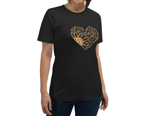 Fall Heart Unisex t-shirt