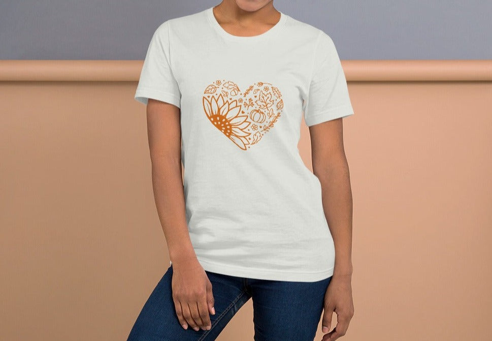 Fall Heart Unisex t-shirt