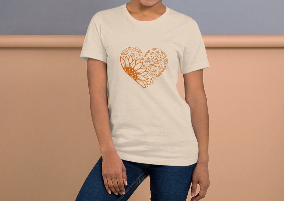 Fall Heart Unisex t-shirt