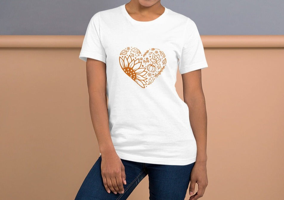 Fall Heart Unisex t-shirt