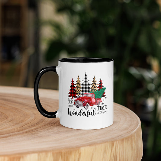 It's the Most Wonderful Time of the Year Mug with Color Inside