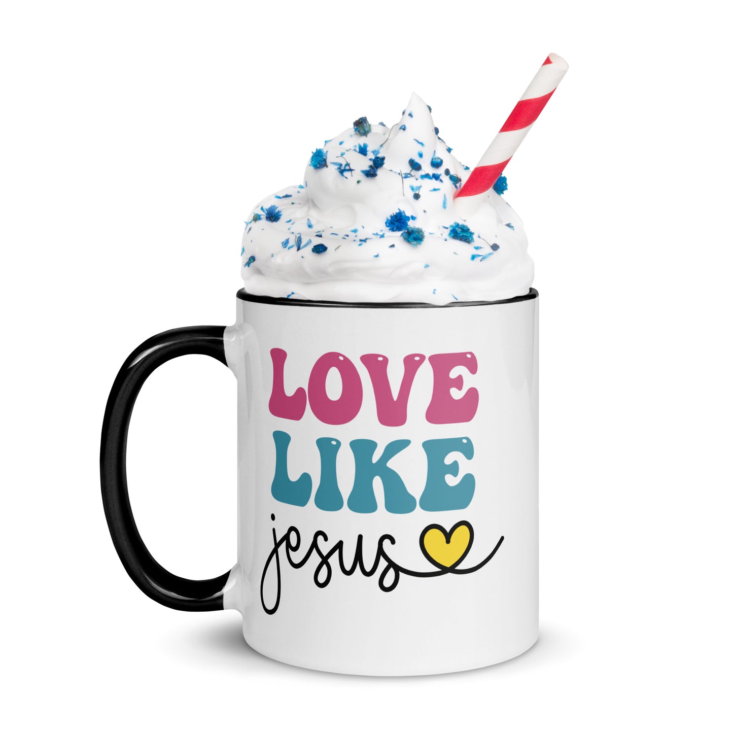 Love Like Jesus Mug with Color Inside