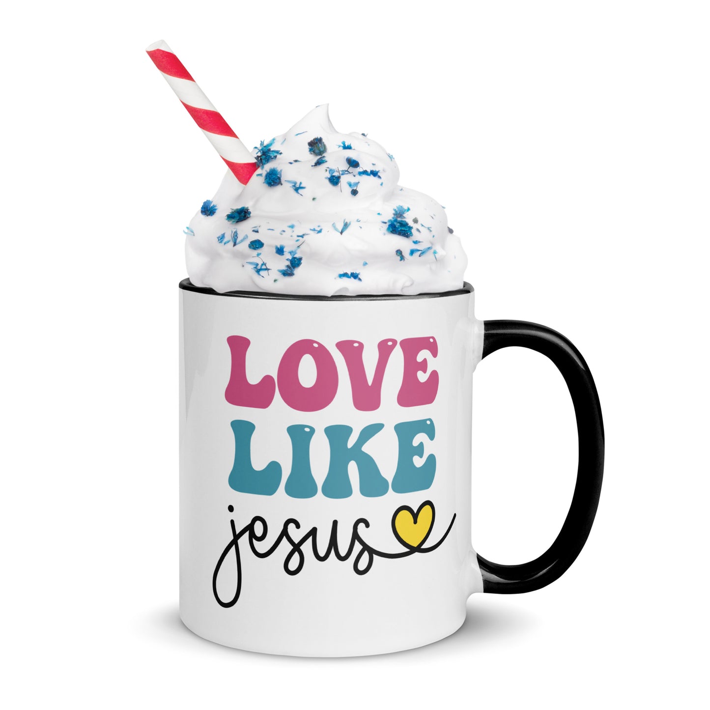 Love Like Jesus Mug with Color Inside