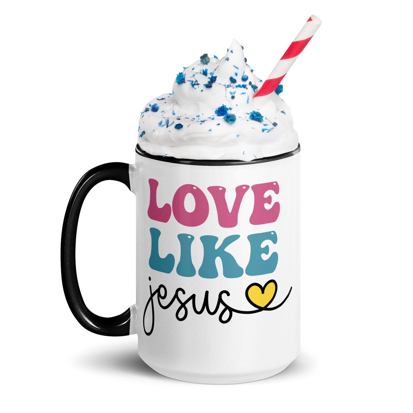 Love Like Jesus Mug with Color Inside