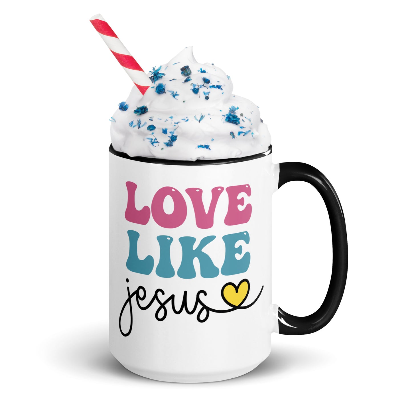 Love Like Jesus Mug with Color Inside