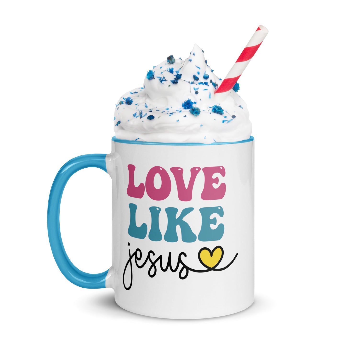 Love Like Jesus Mug with Color Inside