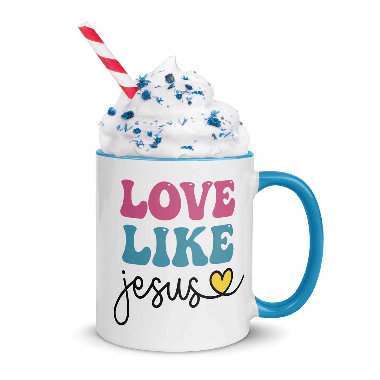 Love Like Jesus Mug with Color Inside