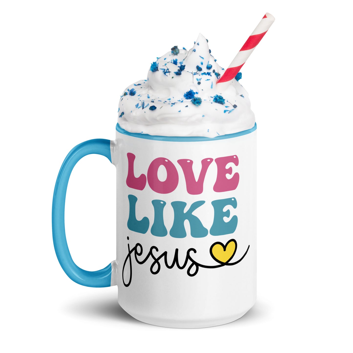 Love Like Jesus Mug with Color Inside