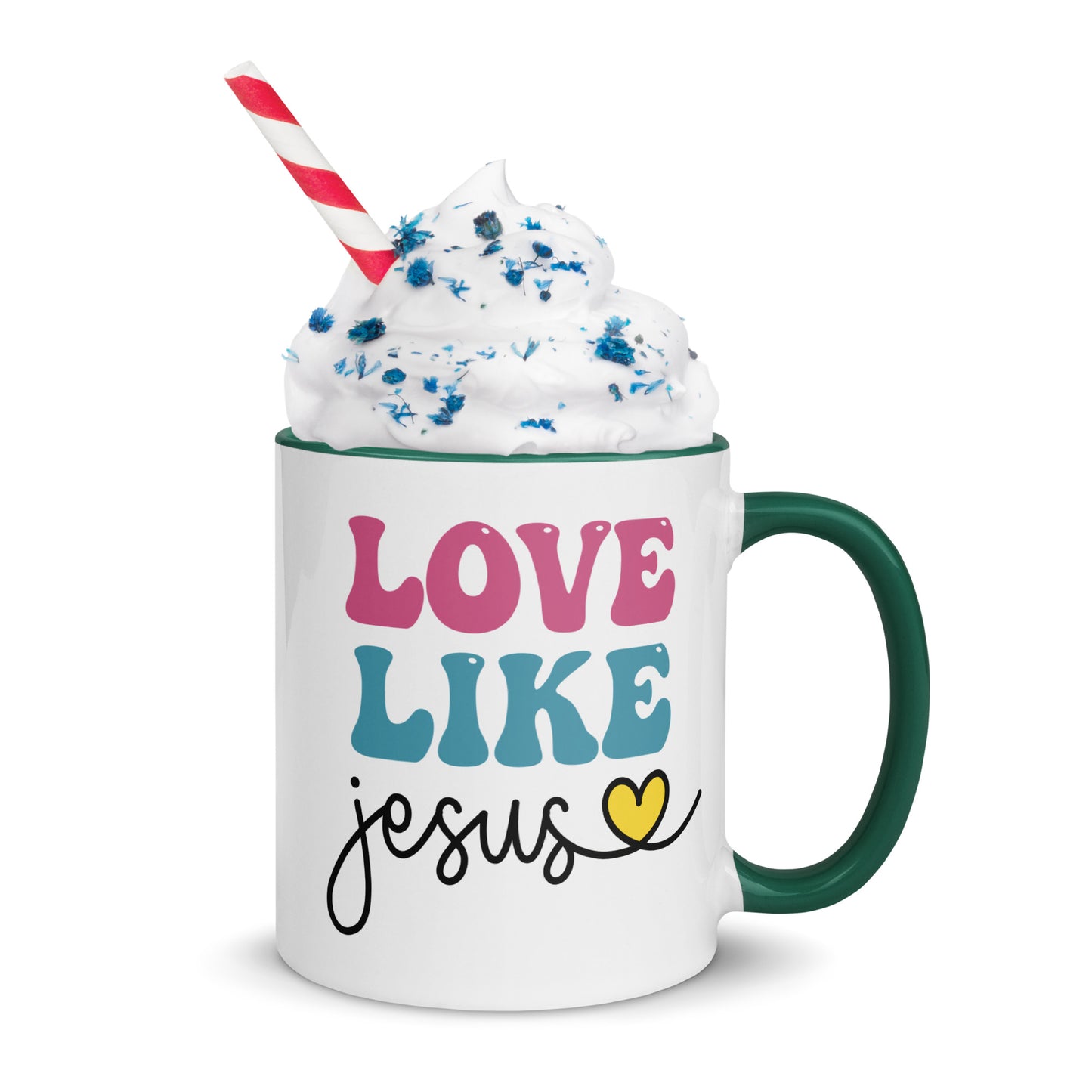 Love Like Jesus Mug with Color Inside