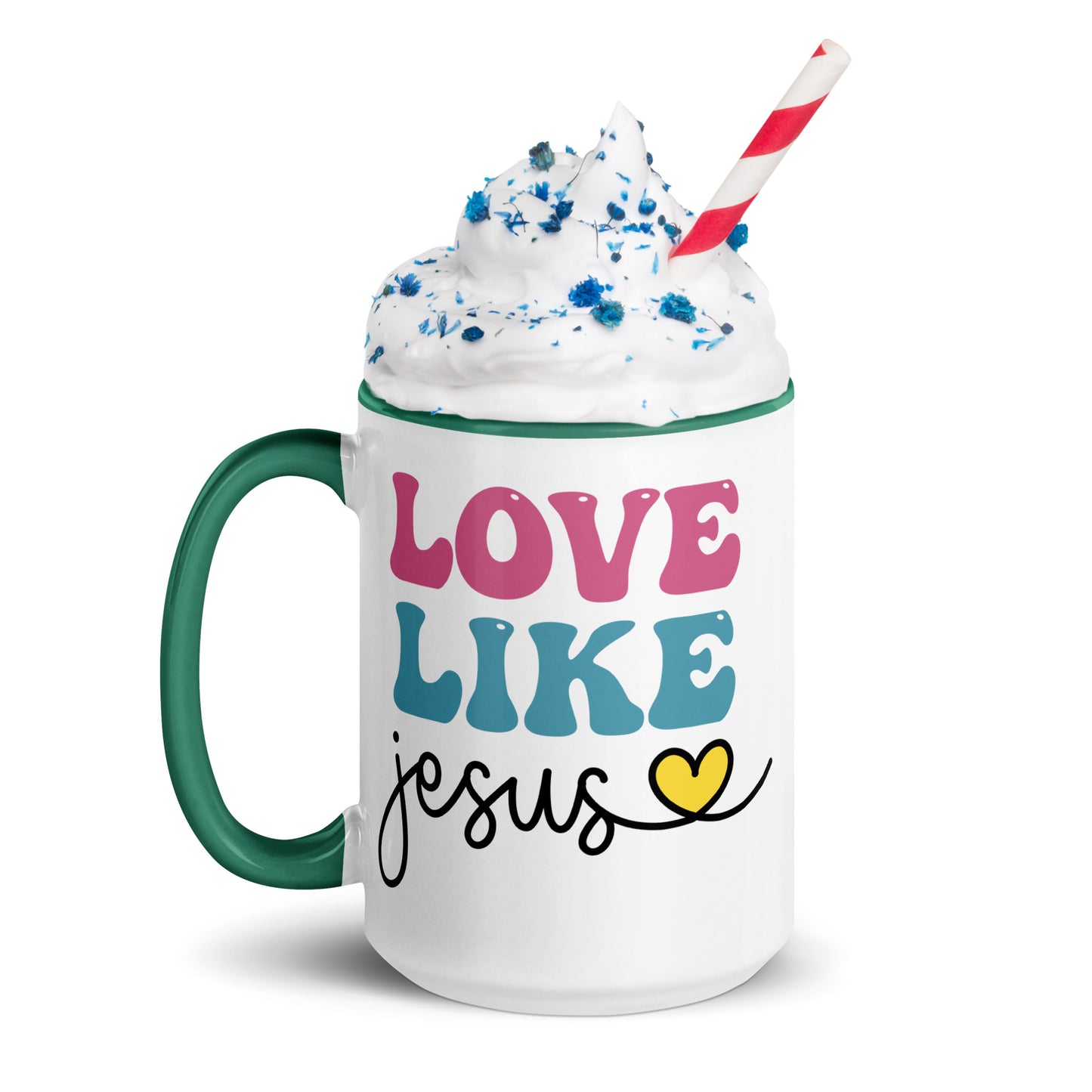 Love Like Jesus Mug with Color Inside