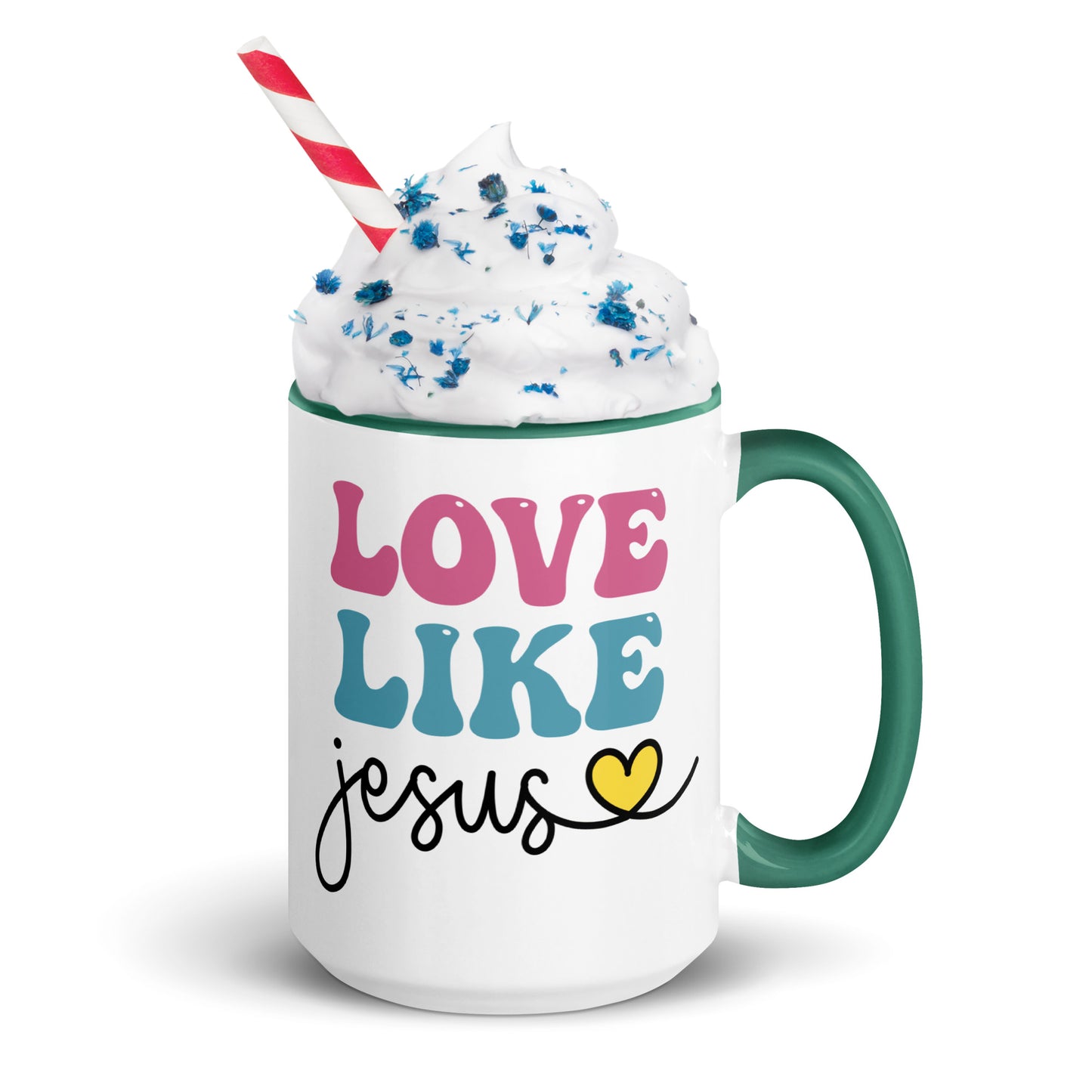 Love Like Jesus Mug with Color Inside