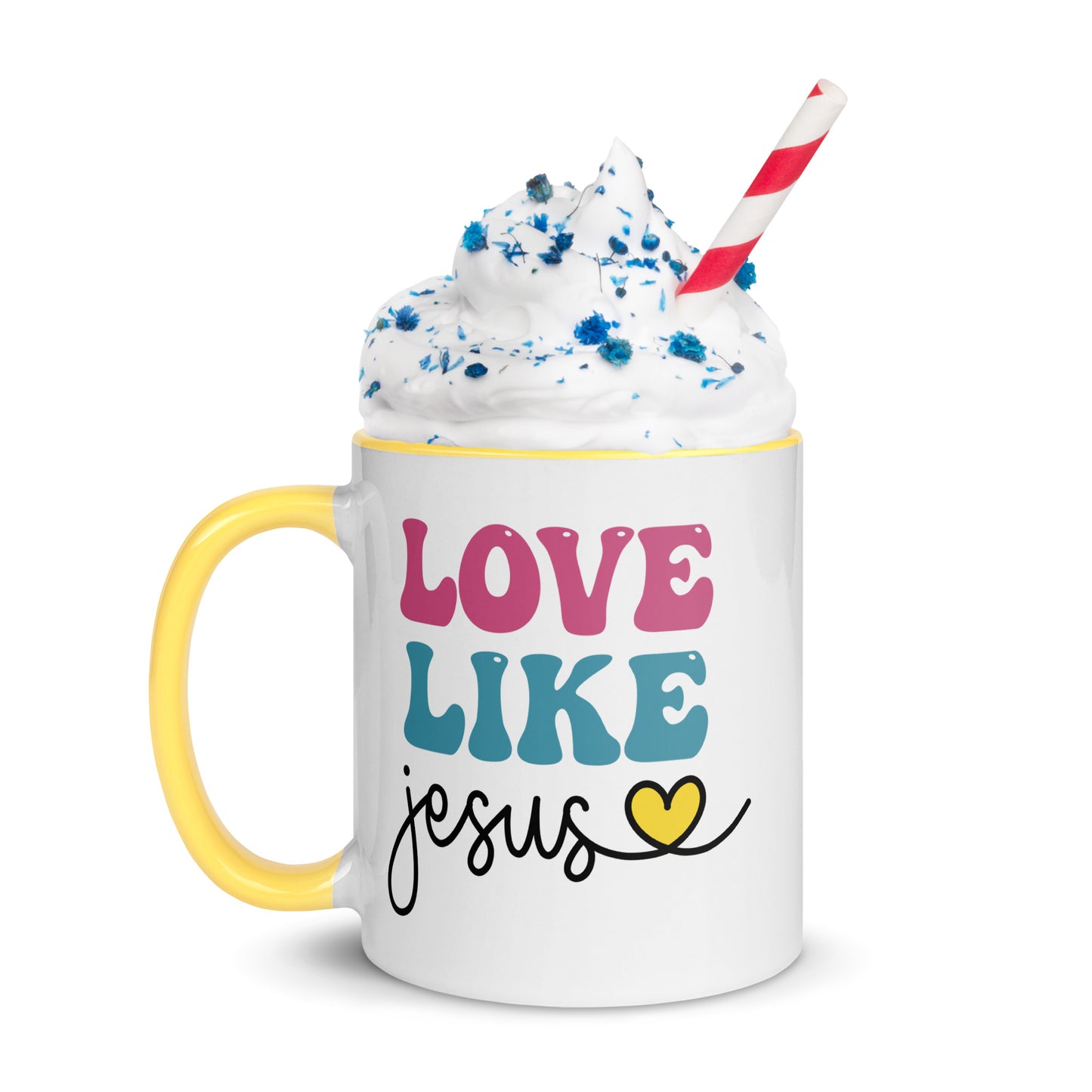 Love Like Jesus Mug with Color Inside