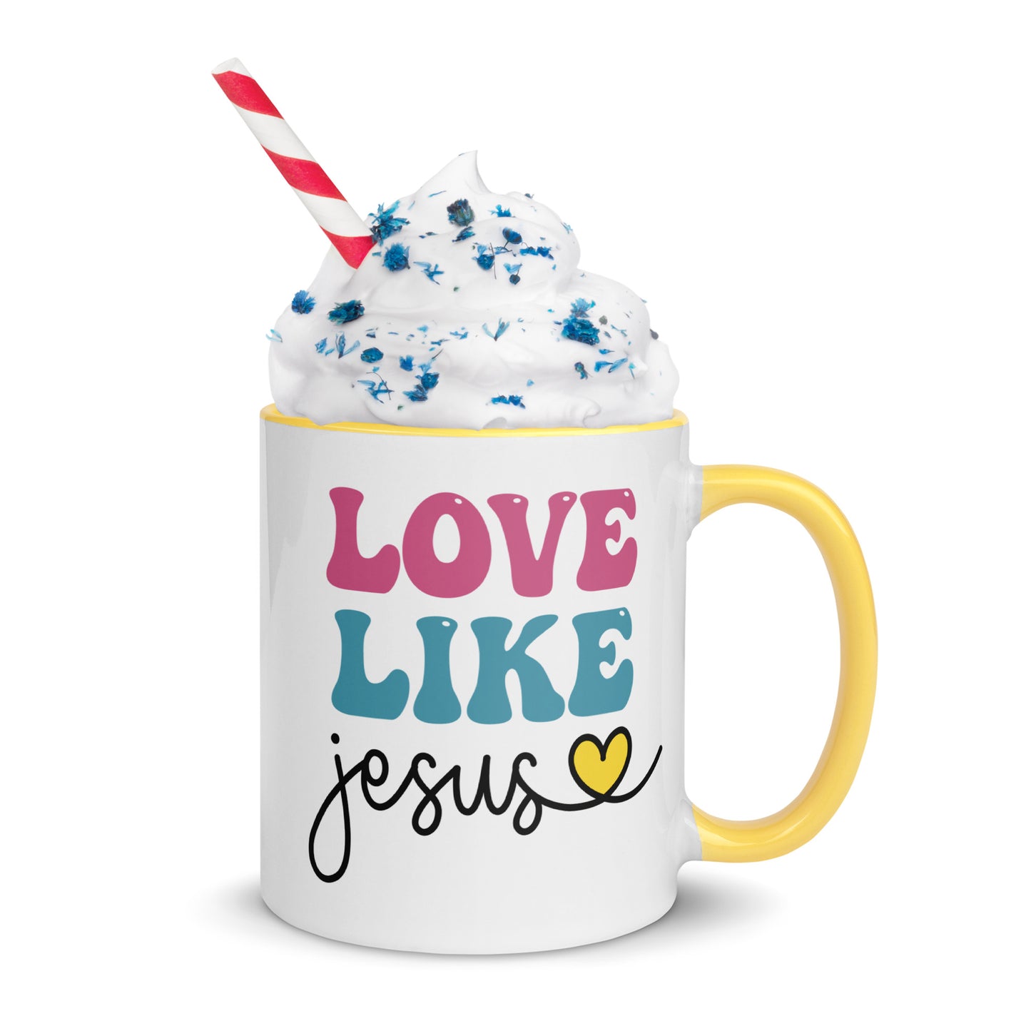 Love Like Jesus Mug with Color Inside