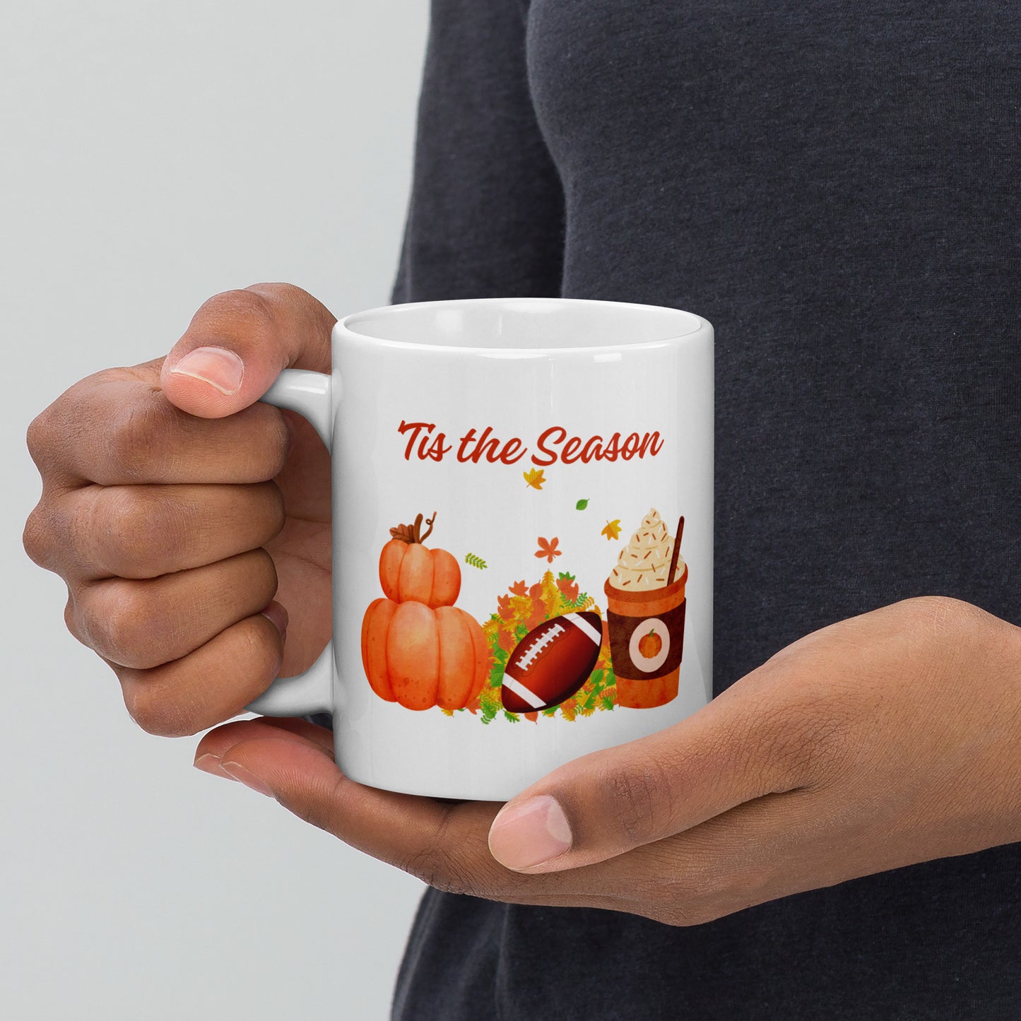 Tis The Season White glossy mug