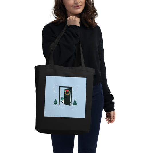 Christmas Penguin Large Eco Tote Bag