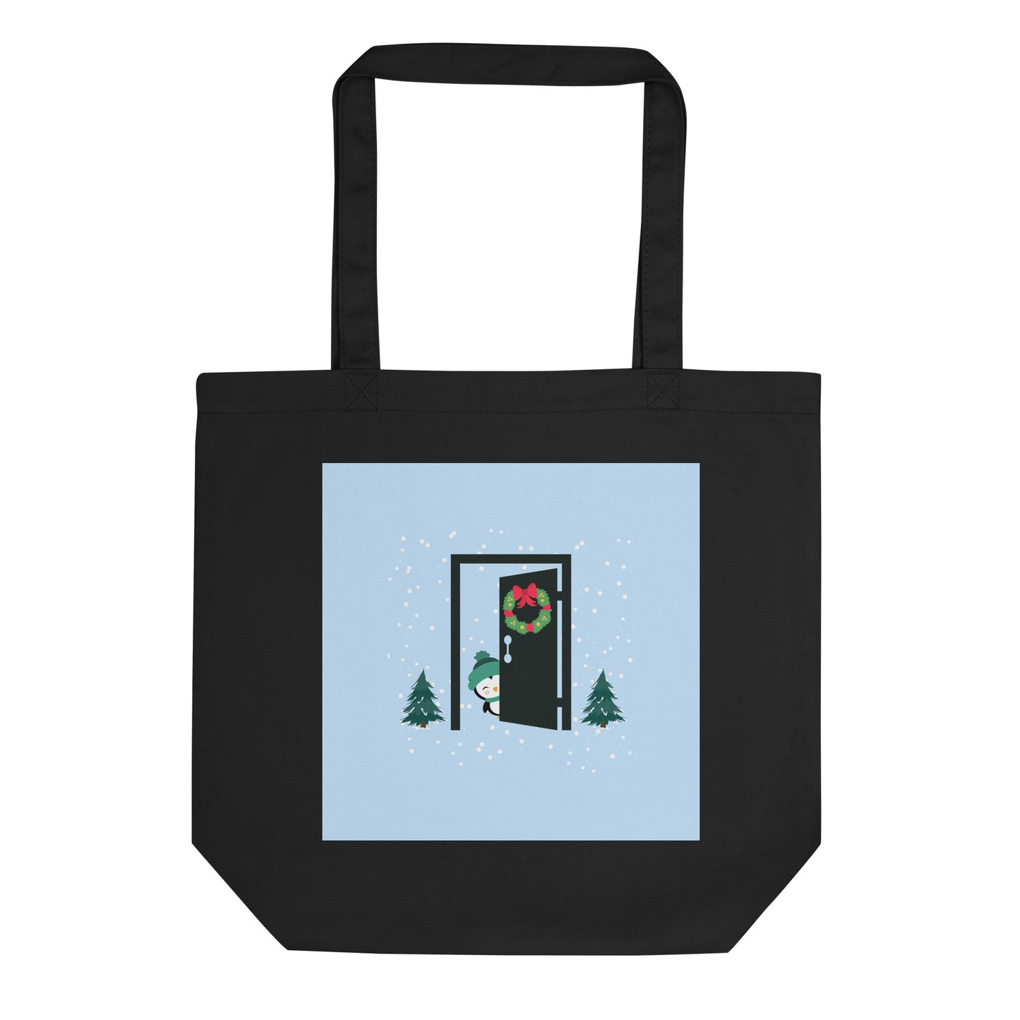 Christmas Penguin Large Eco Tote Bag