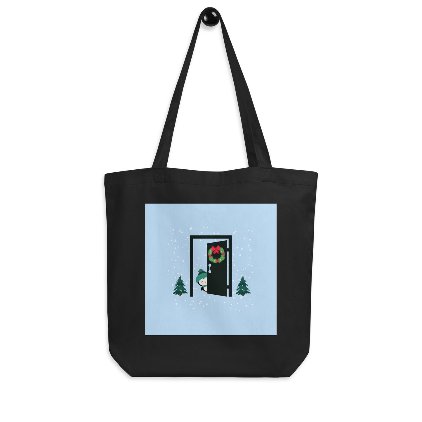 Christmas Penguin Large Eco Tote Bag