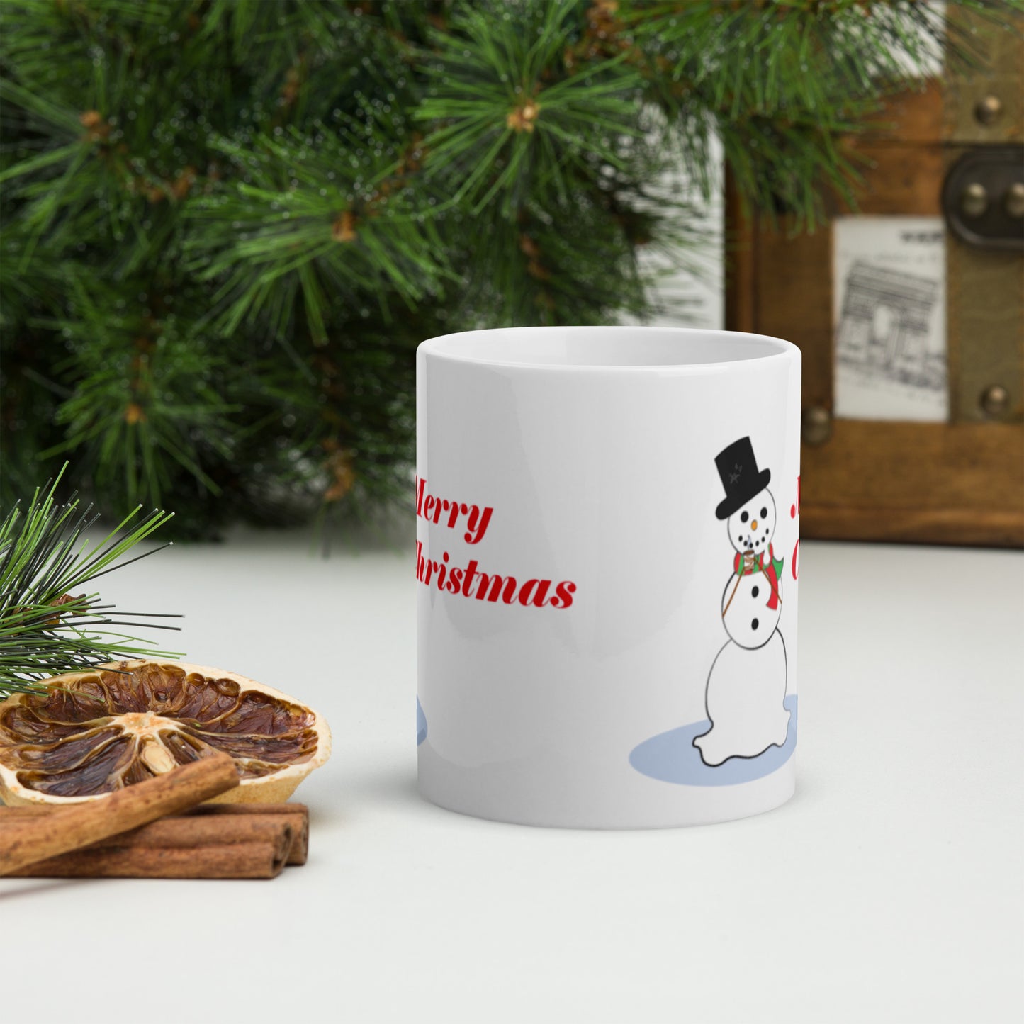 Merry Christmas Snowman mug