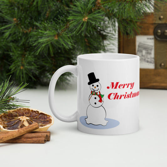 Merry Christmas Snowman mug